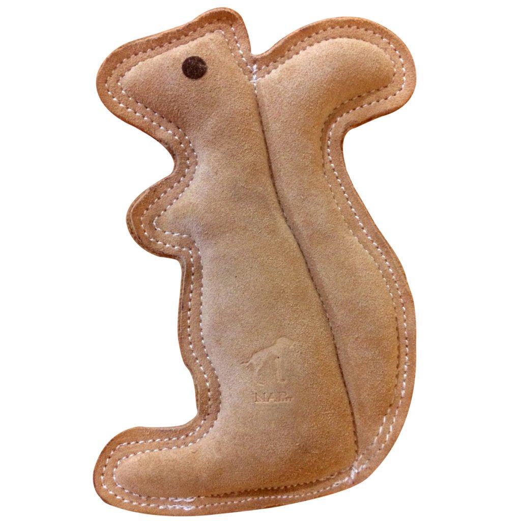 squirrel tree trunk dog toy