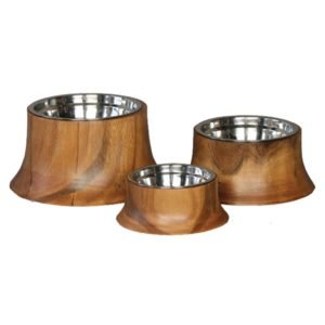 Wooden Dog Bowl Feeders