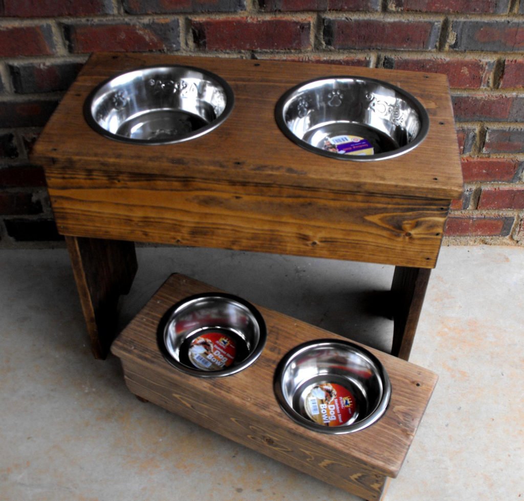 Elevated Double Wooden Bowls for Pets Manufacturers in India | pet bowls