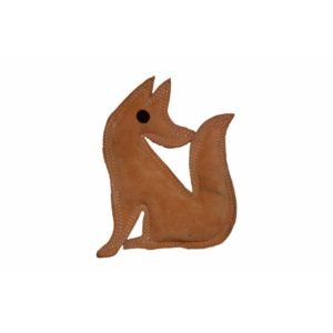 Leather Fox Dog Chew Toy