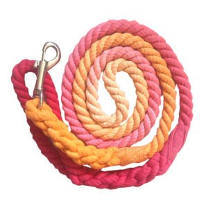Red Ombre Cotton Pet Leashes