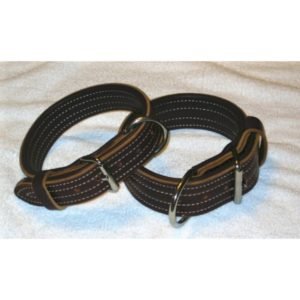Custom Brown Leather Dog Collars