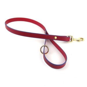 Red Leather Dog Leads