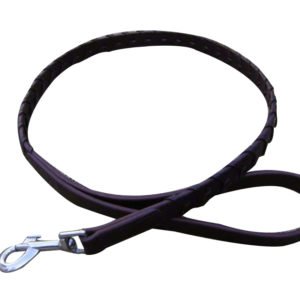 braided dog leash leather