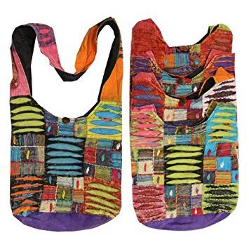 Buy Bohemian Hippie Patchwork Bag Crossbody Purse Handmade in Nepal Fair  Trade By Ragged Ends Online at desertcartINDIA
