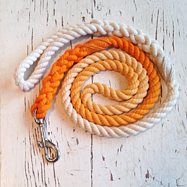 Ombre Cotton Rope Dog Leash
