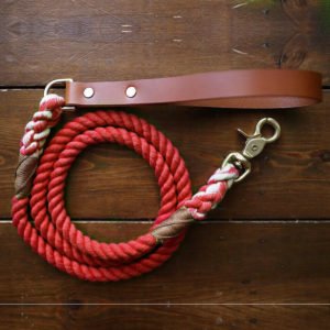 Cotton Red Dog Rope Lead