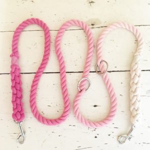 Pink Ombre Rope Dog Leads