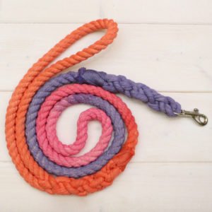 Handmade Ombre Dog Rope Leash