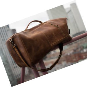 Leather Duffle Travel Bag Large Size