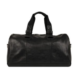 Black Leather Bag Heavy Duty Duffel Handbags