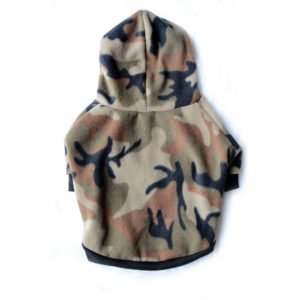 Small Cool Military Dog Hoodie Winter Cotton Pet Clothes