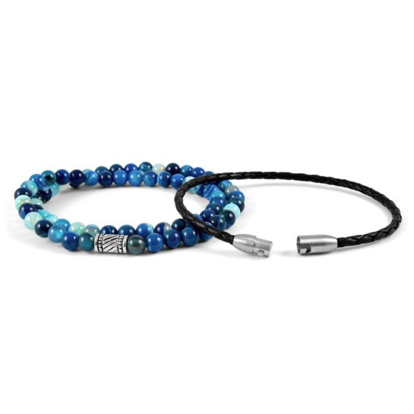 Blue Stone Bracelet Supplier For Men's