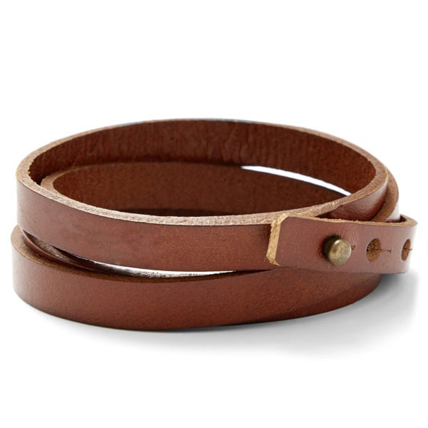 Braided Brown Leather Mens Bracelet