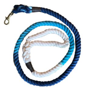 Blue & White Cotton Ombre Dog Leash