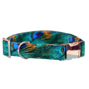 Peacock Fur Printed Collar For Dogs