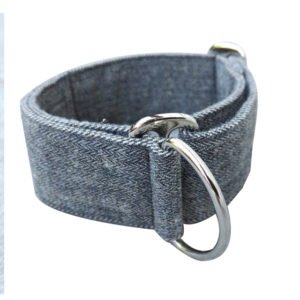 Wide Adjustable Gray Collar For Dogs
