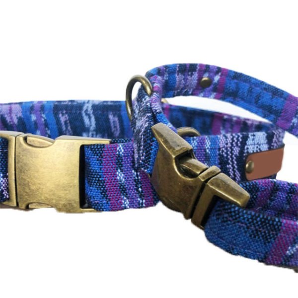 Boho Blue Handmade Dog Collar Manufacturer