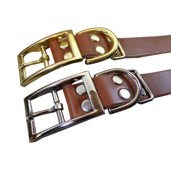 Strong Leather Dog Collar Belt