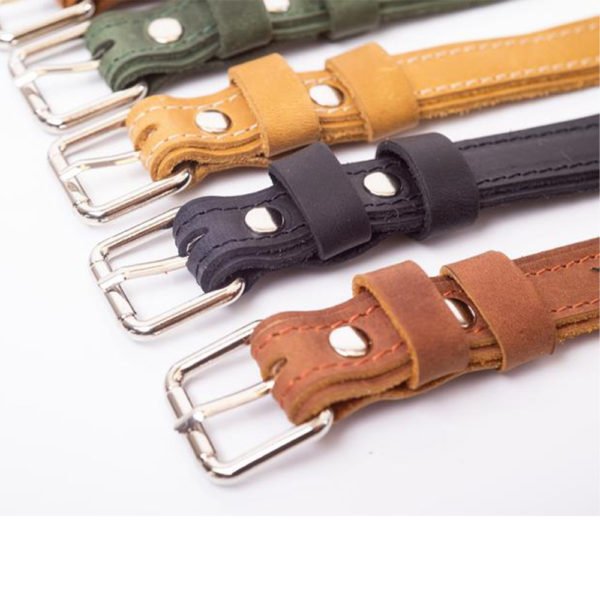 Colorful Leather Dog Collar Manufacturer