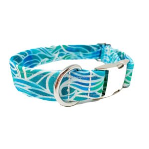 Martingale adjustable Waves Loops Dog Collar