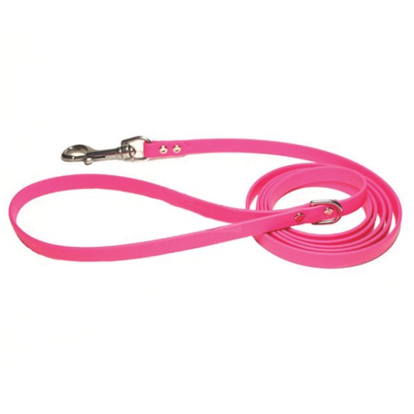 Personalised Pink Dog Lead Brass Snap