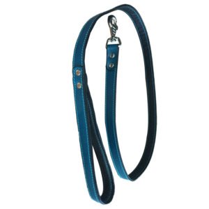 Blue Leather Dog Leash Manufacturer