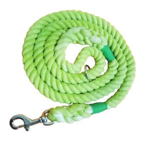 Parrot Green Cotton Rope Dog Leash