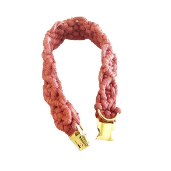 Decorative Macrame Dog Collar