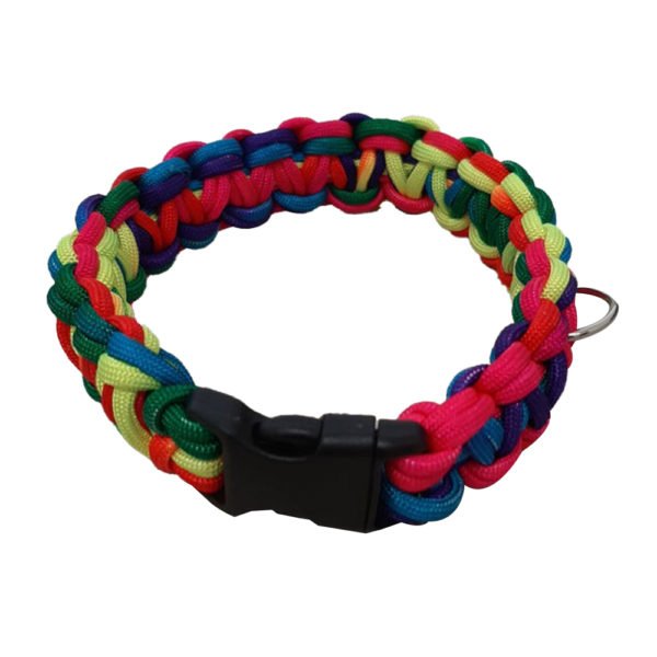 multicolor-braided-macrame-dog-collar/