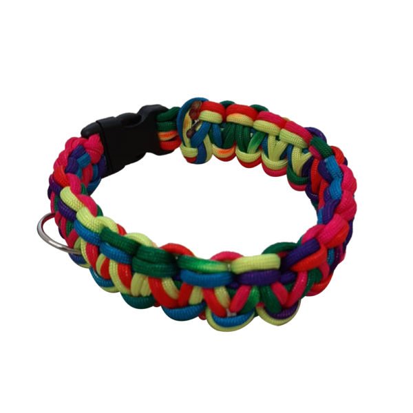 multicolor-braided-macrame-dog-collar/
