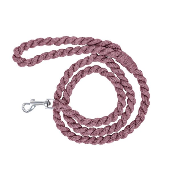 Dusky Purple Macrame Dog Collar & Leash